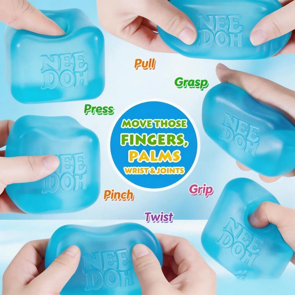 Schylling NeeDoh Nice Cube Squishy Slow Rising Pallina Antistress Giocattolo Fidget Sollievo dallo Stress Ansia Giocattolo Sensoriale per Bambini e Adulti