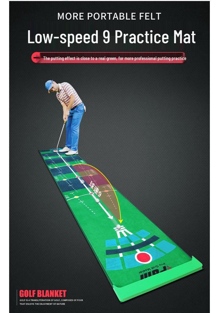 Qingzhou Golf Practice Mat with Putter - Top-Selling Korean Design
