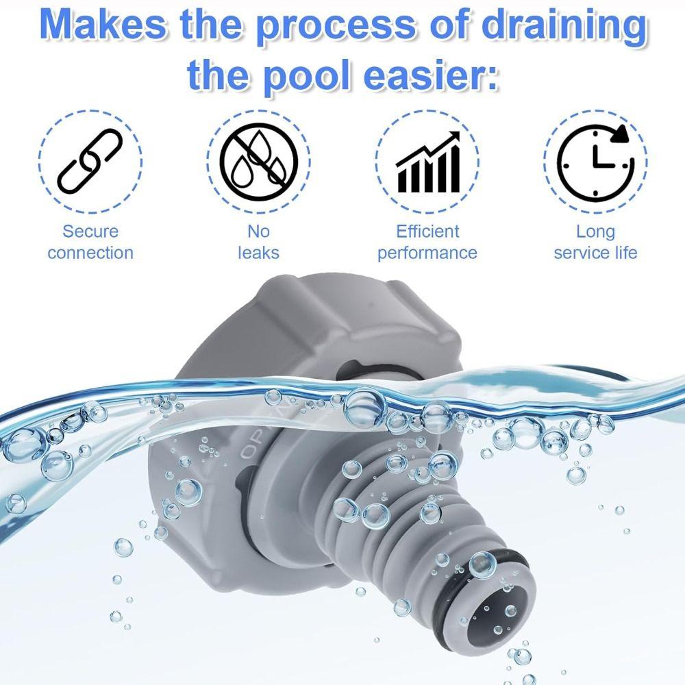 Durable Drain Valve P6H1419 Pool Drain Adapter Swimming Pool Drain Parts Pool Hose Adapter