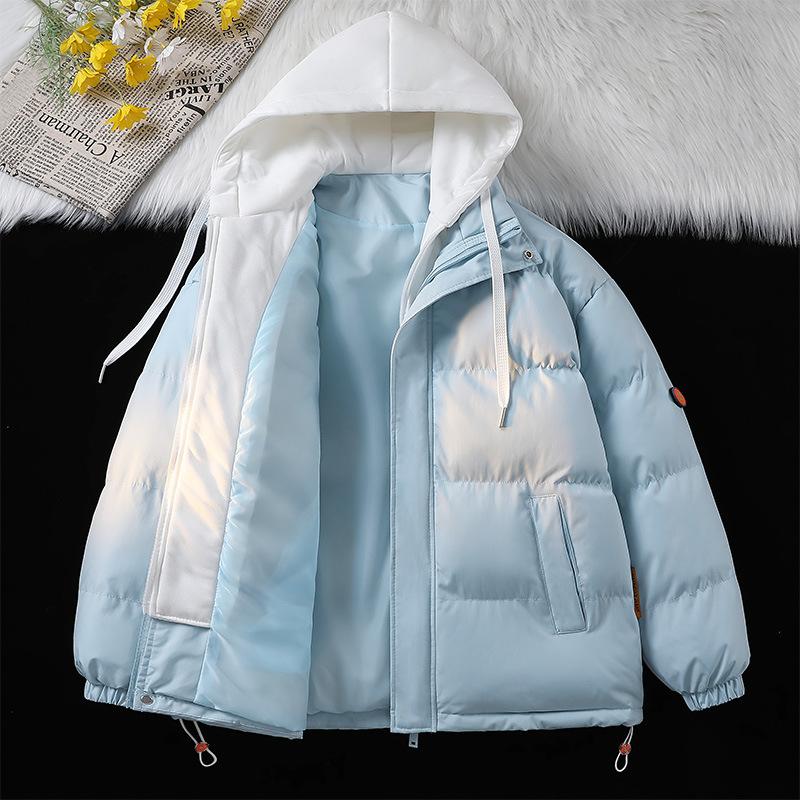 Down Cotton Jacket Men's Winter New Thickened Cotton Jacket Loose Plus Size Padded Jacket Cotton Jacket
