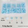 120-Piece Snap Fastener Installation Tool Set with Colorful Resin Buttons and Hand Press Pliers