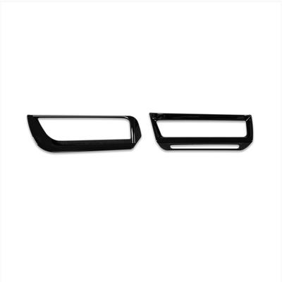 RUIQ Toyota Nuevo Prius Serie 60 Interior Embellecedor Anillo Acondicionador de Aire Delantero Panel de Ventilación para Toyota Prius (negro piano)