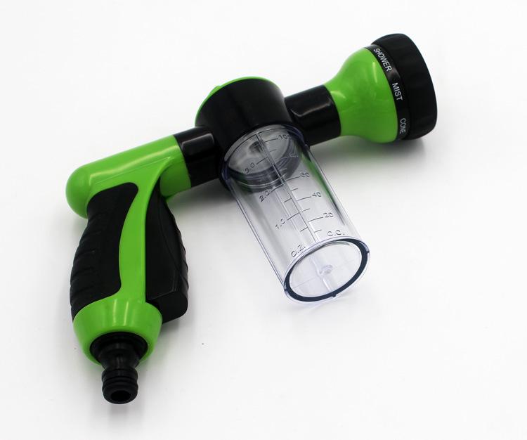 

Многофункциональная пенная водяная пушка высокого давления на заказ для мойки автомобилей, садоводства и купания домашних животных, доступна в различных цветах.