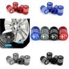 4PCS Metal Wheel Valve Stem Caps Tire Air Cover for Alfa Romeo Spider 147 155 156 159 Giulia Mito Stelvio 4C GT Car Accessories