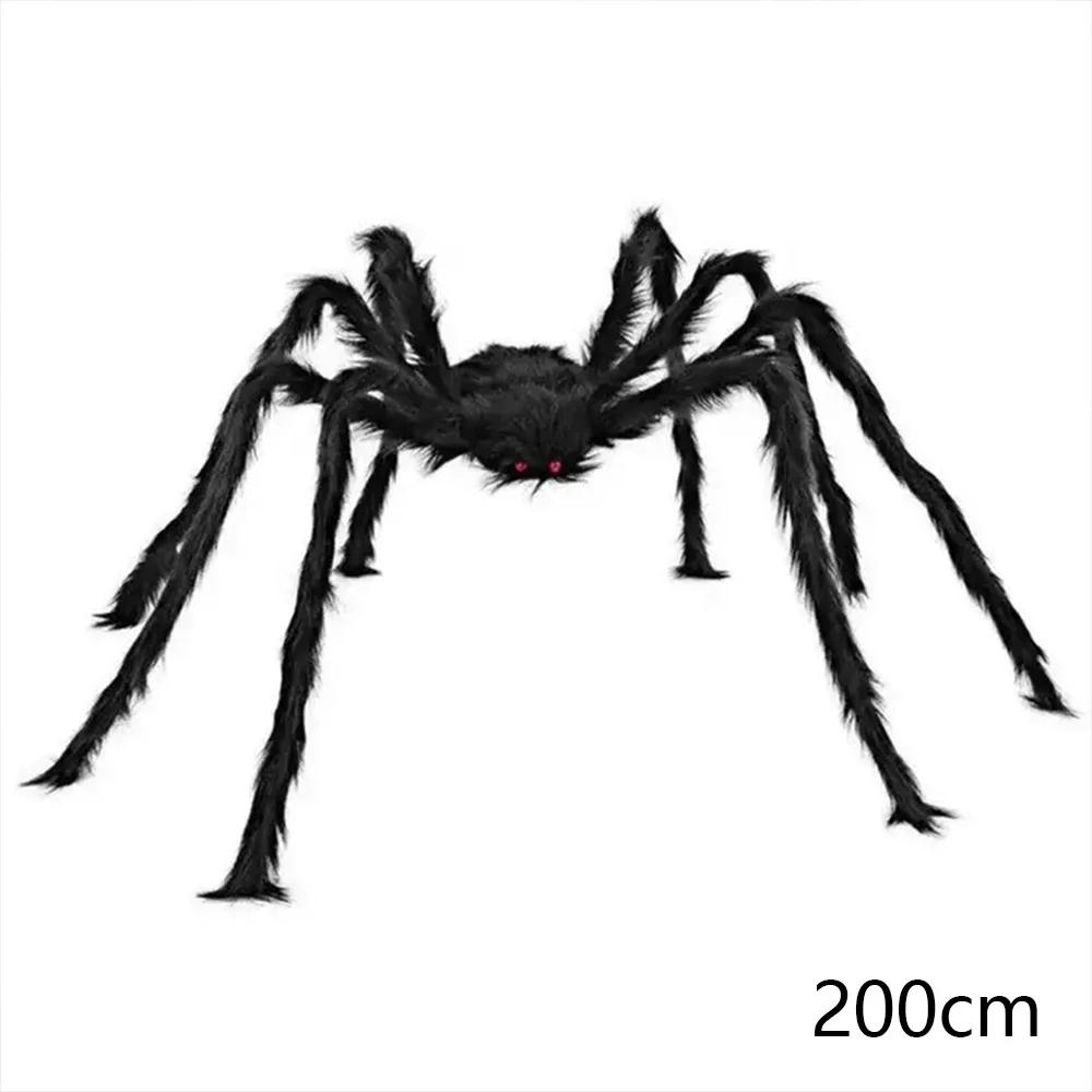 Realistic Plush Spider Creepy Furry Halloween Decoration Prop for Indoor Outdoor Yard Garden Haunted House Spooky Home Decor