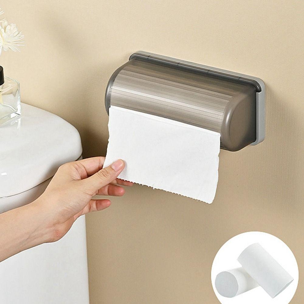 Wall Mounted Trash Bags Storage Box Plastic Grocery Bag Holder Garbage Bag Dispenser  Bathroom