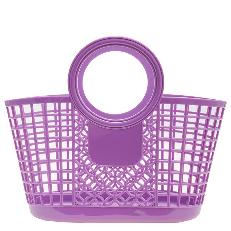 Hollow vegetable basket bag storage basket shopping basket pvc washing basket gift basket