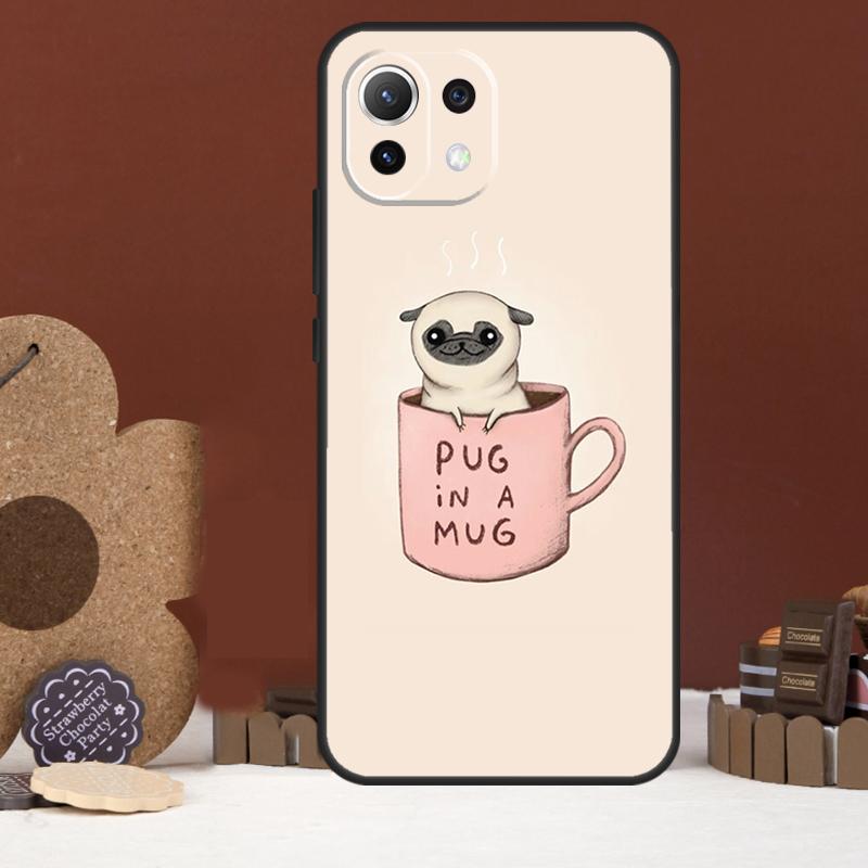 Funny Pug Dog Case For Xiaomi 15T 14T 13T 14 15 Ultra 17 Pro Max POCO F8 Ultra F5 F6 F7 X5 X6 X7 Pro Cover