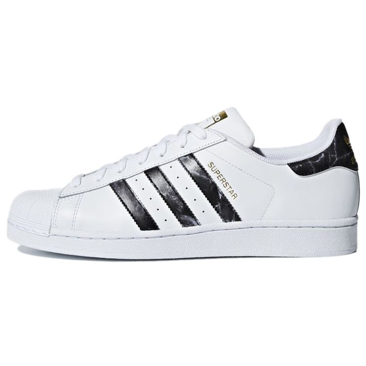 

Кроссовки унисекс adidas Superstar Marble White Footwear-White Core-Black D96799