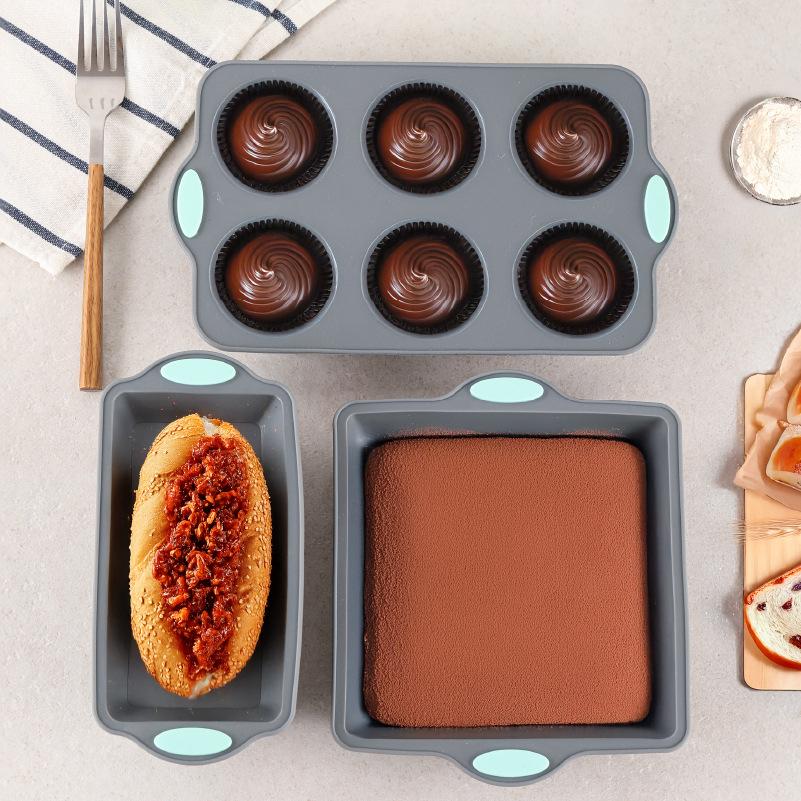 High-temperature resistant silicone cake mold, chiffon cookie, toast muffin cup, non-stick cake mold, baking mold