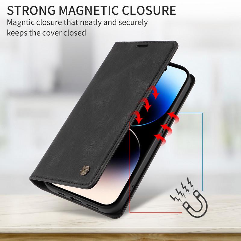 Luxury Case For OPPO Realme 15 Pro 5G Leather Wallet Etui For Realme 14X 14T 14 13 12 Pro Plus 12+ 12X Magnetic Flip Cover