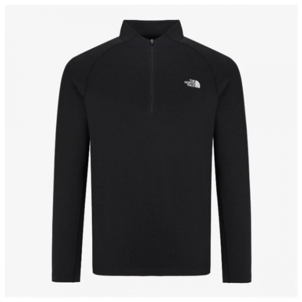 

NorTh Space T ShirT JqS nT7lq54a Men S SummiT baSe Long Sleeve Zip Tee Black series/095M