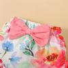 Fashion Letter Print Ruffle Sleeve Baby Bodysuit + Shorts  +Headband 3PCS for 0-18M Newborn Baby Girl Outfit Summer Casual Clothes Set