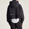 adidas By Stella McCartney Cropped Full-Zip Hoodie Black Women's JD8107