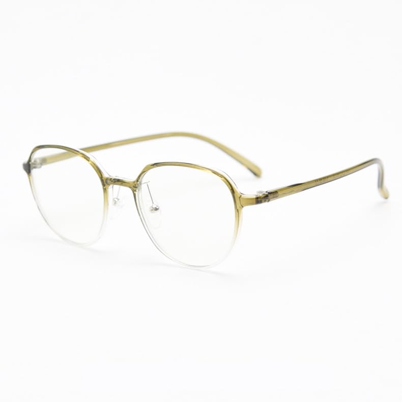 Multifocal Reading Glasses for Bright No Color Change Under Artificial No Color Change Under Artificial Light or Indoors [PLOPLO] Round, Photochromic,