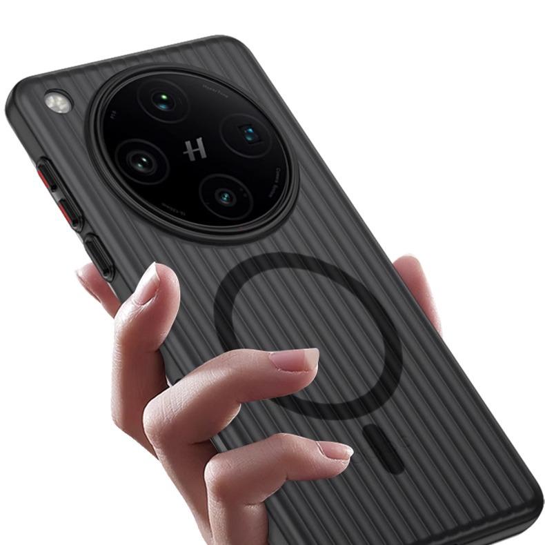 Applicable To Oppofindx1pro Mobile Phone Case Findx1ultra Ultra-thin Corrugated Magnetic Suction X1 Matte Transparent Hard Case