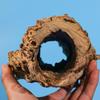 Aquarium Hollow Tree Trunk Decor, Natural Wood Fish House Cave Bark Ornament, Fish Tank Decor Hideout Shelter For Lizard And Turtle Shrimp