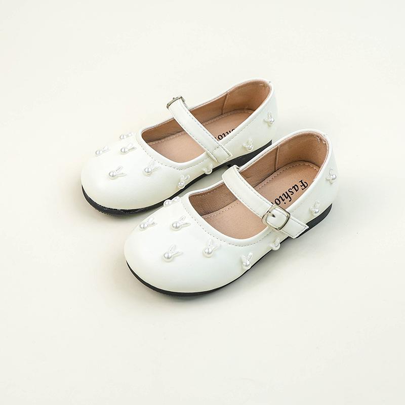 Fashion Girls' Shoes Soft Soled Kids Princess Shoe Simple Girls Leather Shoes Anti Slip Child Casual Shoe