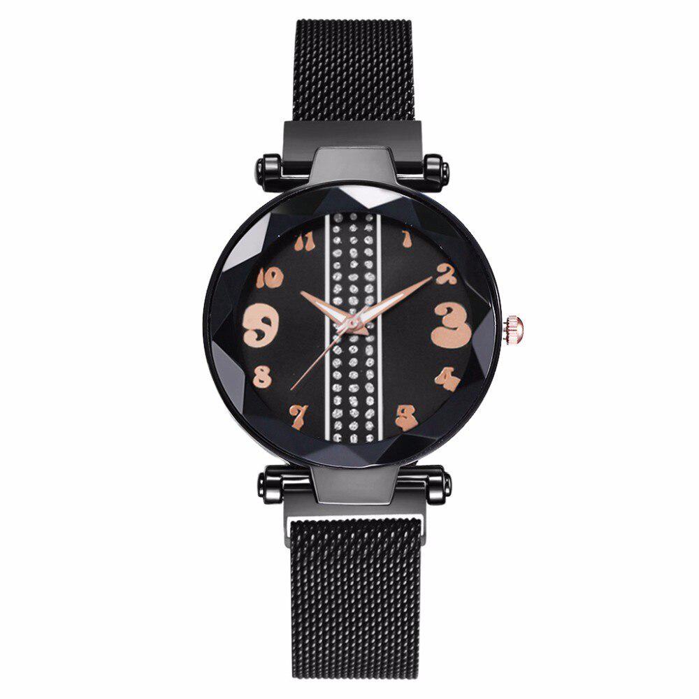 Schwarz Bergmann Armbanduhr Cor Milanaise Armband Herrenuhr