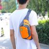 Men's Waist Bag Canvas Bag Large Capacity Water Ripple Chest Bag Sports Phone Bags Fashion Multi-functional Outdoor Waterproof Bum Bag