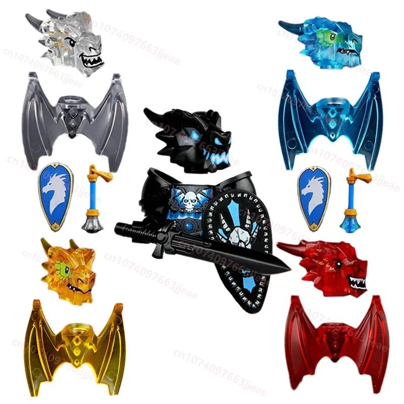 048 047 Undead Dragon Knight Bricks Anime Dragon Knights Building Blocks DIY Action Figure Collection Model Decor Doll Toy Gift