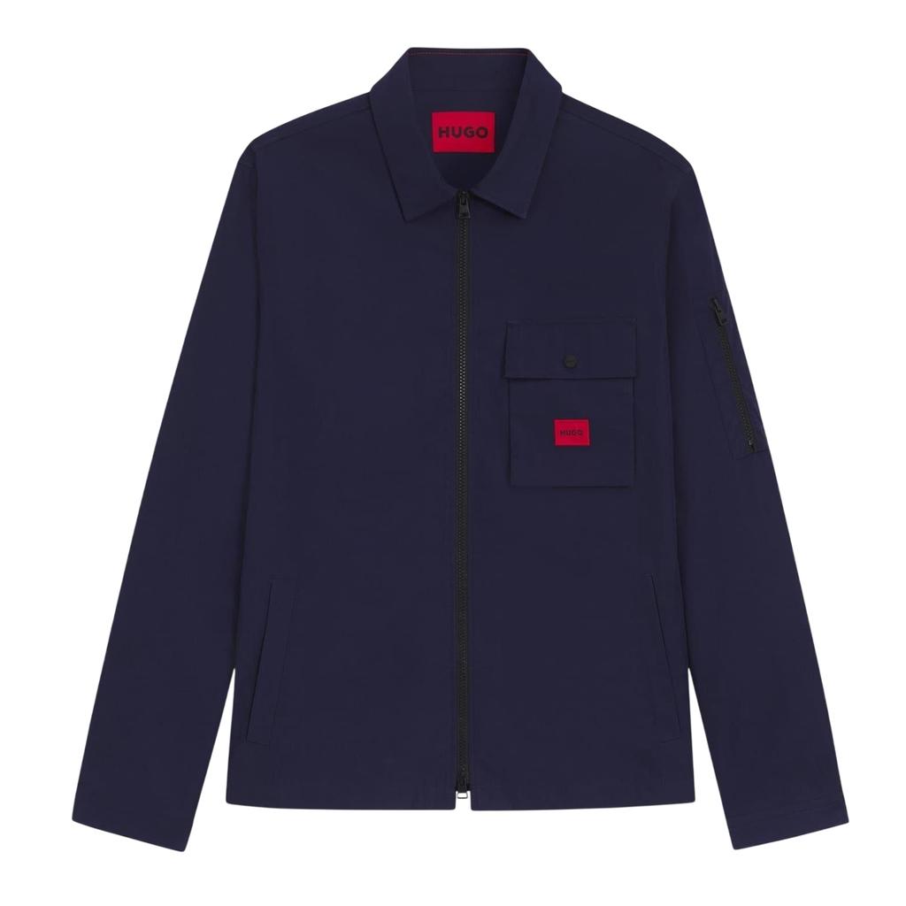 Hugo Mens Logo Cotton Overshirt
