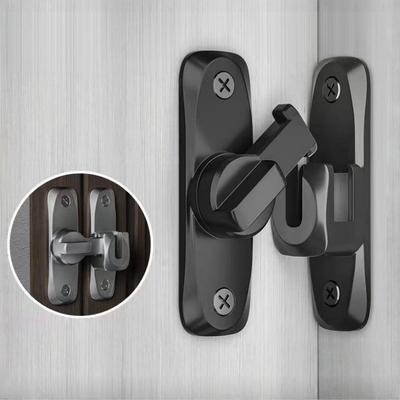 180 Degree Flip Door Lock Home Security Sliding Door Latch Small Gate Latches Hardware Anti-theft Lock Zinc Alloy Door Bolts