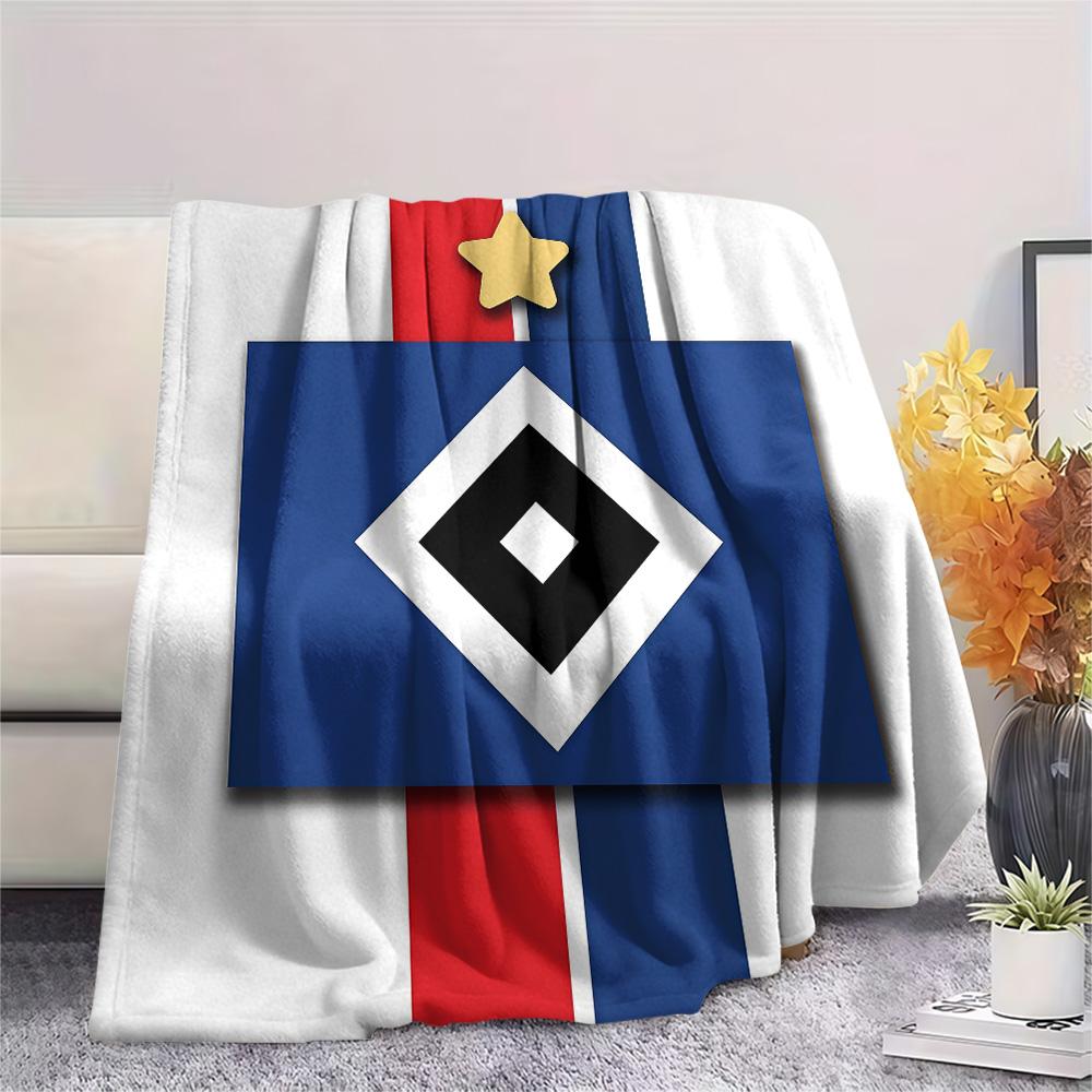 Hamburger SV Flanelldecke, Hohe Qualität, Bequem für alle Jahreszeiten, Heimdekoration, Wärme und Komfort