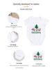 Four Seasons Baby Bodysuit: Newborn Triangle Romper with Christmas Print, Short Sleeve Onesie for Comfortable Outings