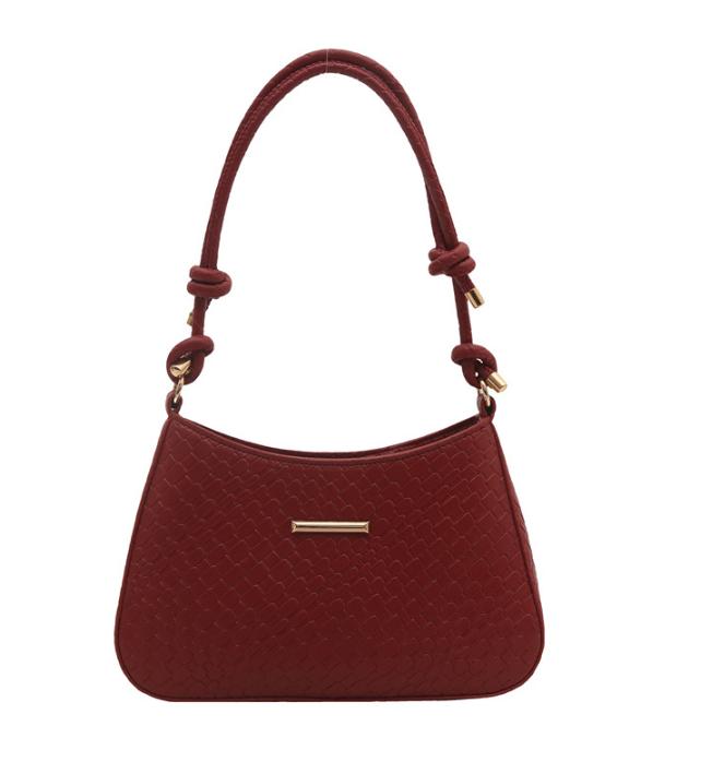 New Commuting Solid Color Armpit Bag Crossbody Bag Simple and Fashionable Shoulder Bag Temperament Women's Handbag