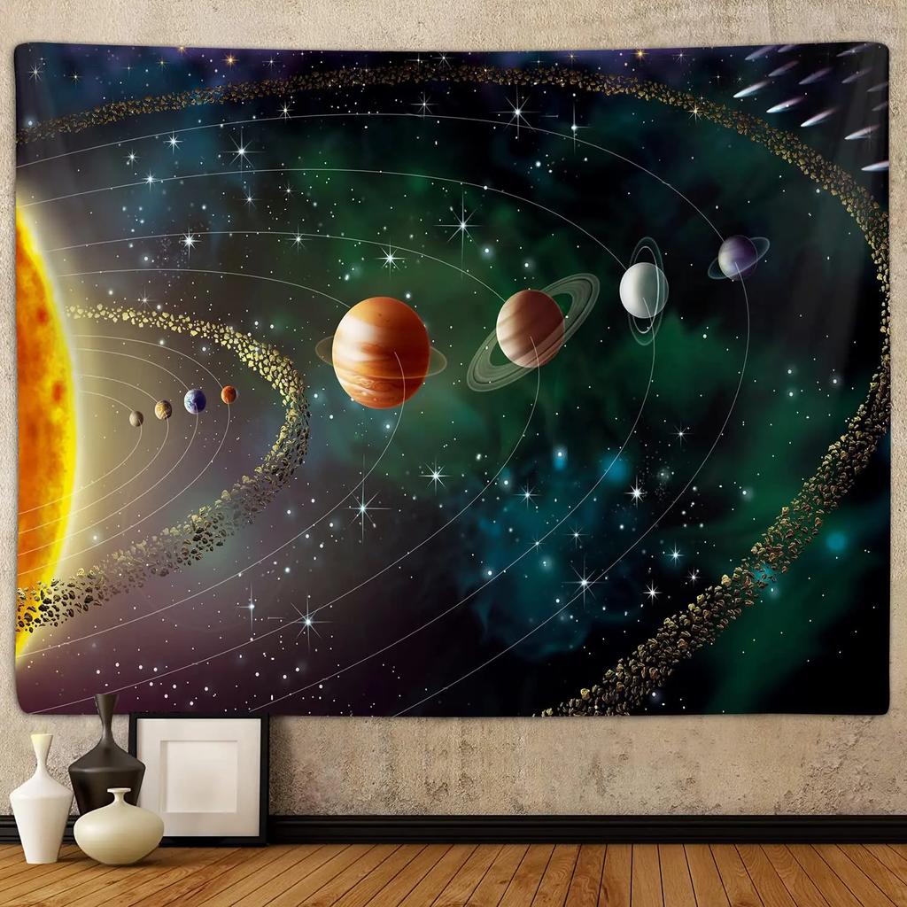 Galaxy Tapestry Outer Space Planet Tapestry Mysterious Universe Tapestry Wall Hanging Decor for Home Living Room Bedroom Dorm