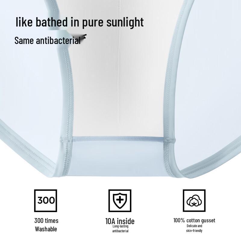 Semir Men's Ice Silk Antibacterial Cool Feel Seamless Briefs (3-Pack)