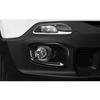 Front Fog Light Lamp Frame Trim Decor Cover for Jeep Renegade 16-18 Carbon Fiber