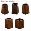 Wooden Desk Accessories Pen Storage Box Black Walnut Pen Holder Polishing Design Desktop Storage Supplies Walnut Pen Holder
