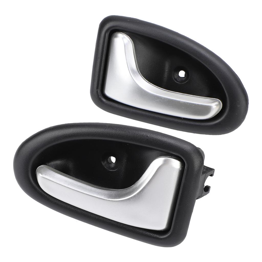1 Pair Interior Door Handle 7700432708 Left Right Chrome Plated Inside Car Door Handle for CLIO II 1998‑2007