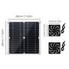 12W Solar Powered Fan Solar Exhaust Fan Ventilation Solar Shed Fan for Greenhouses, Chicken Coops, Shed, Dog House