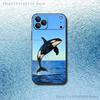 Ocean Fish Whales  Phone Case For iPhone 17,16,15,14,13,12,11,Pro,Max,Plus,E,Air,Mini Protective Black Cover