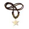 Pentagram Star Pendant Necklace for Women Men Gold-Star Charm Choker Chain Necklace Jewelry Gift Christams Day Gift