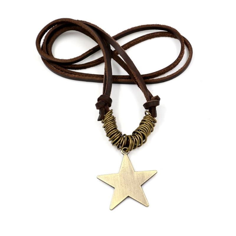 

Pentagram Star Pendant Necklace for Women Men Gold-Star Charm Choker Chain Necklace Jewelry Gift Christams Day Gift 1