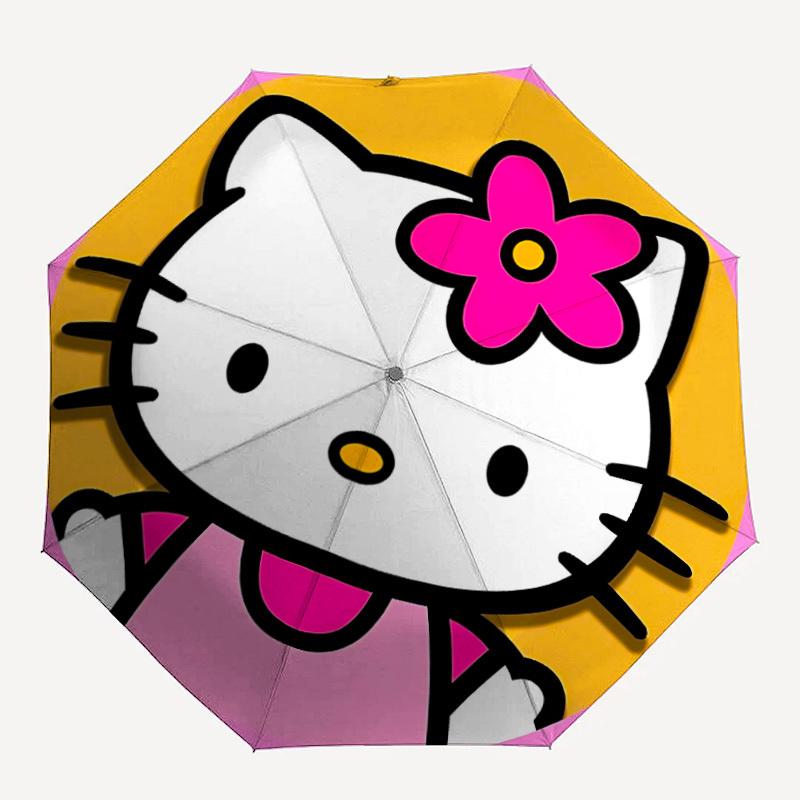 

1pc Hello Kitty Automatic Umbrella 8-Bone Design Compact Gear for Outdoor Travel, Perfect Helloween Chrismas Gift for Friends or Family y250903196