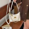 Vintage Rhombus Underarm Bag Daily Commuter Small Satchel