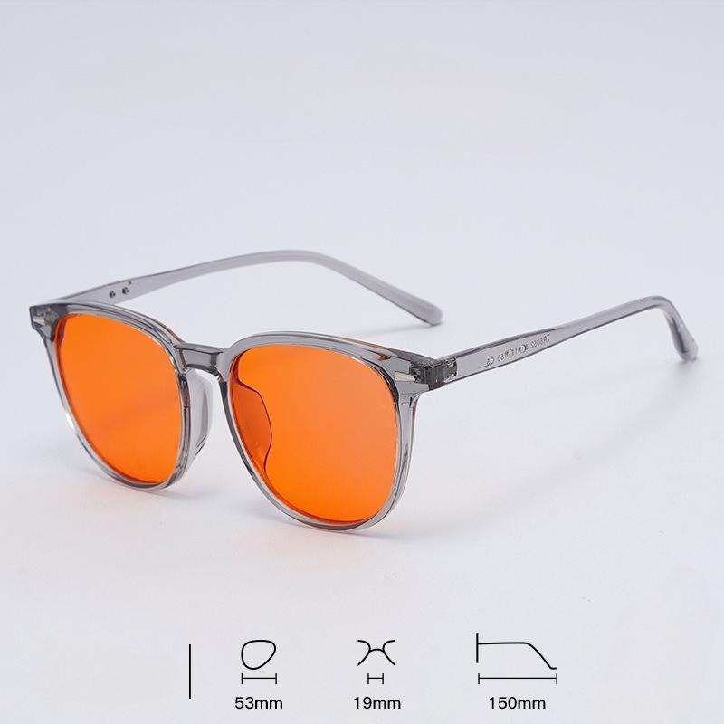 2026 New Fashion Square Frame Blue Light Blocking Sleep-Aid Glasses TR90 Frame Gaming AR Anti-Reflective Coating Goggles
