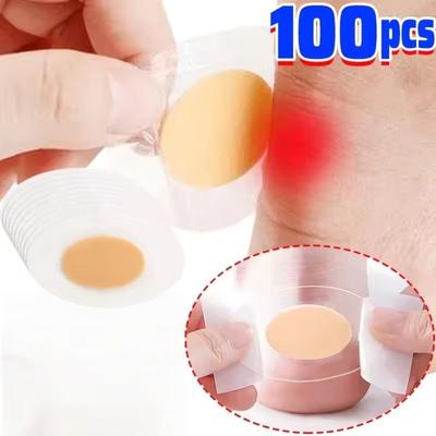 10-100pcs Adhesive Anti Abrasion Stickers Hydrocolloid Gel Heel Protection Foot Patches Foot Care Blister Pads