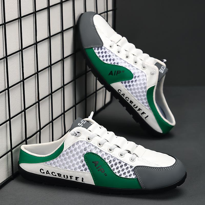 Herren Sommer Mode Lässige Hausschuhe Weiche Sohle Bequem und Atmungsaktiv ohne Riemen zum Nachhausegehen Outdoor Leichtgewicht