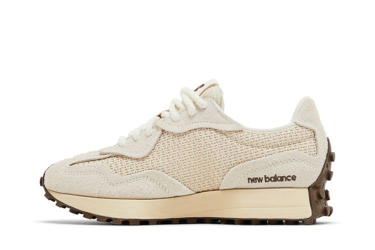 Zapatillas de Hombre New Balance 327 Crema Trenzado