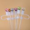 Diamond Shape Silicone Straw Plug Silicone Straw Tips Cover Creative Drinking Dust Cap  Bottle