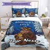 Set Biancheria da Letto Il Gruffalò Personalizzato con Nome 3 Pezzi Copripiumino Chiusura Include 1 Copripiumino e 2 Federe, Morbido e Confortevole per Tutte le Stagioni.