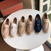 Dames Echte Suède Loafers - Instappers Casual Platte Schoenen met Comfortabele Platte Zool