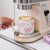 Pink Ceramic Mug with Bowknot, Suitable for Home Decor Drinkware, Drinking Cup for Kitchen, Living Room, Bedroom