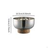 Decorative Bowl, Fruit Bowl for Kitchen Counter, Pedestal Modern Stainless Steel